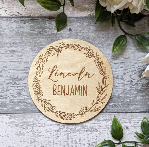 Personalised Baby Name Announcement Sign