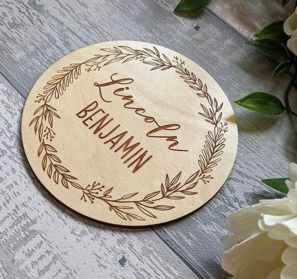 Personalised Baby Name Announcement Sign - Image 2