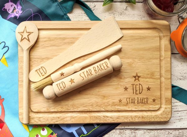 Personalised Children's 'Star Baker Baking' Set