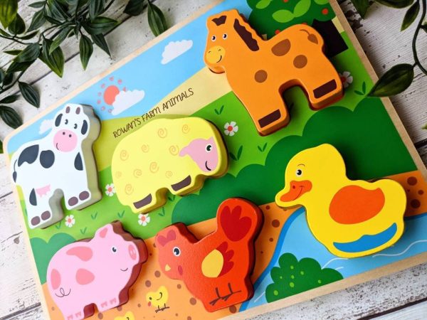 Personalised Farm Animal Wooden Puzzle