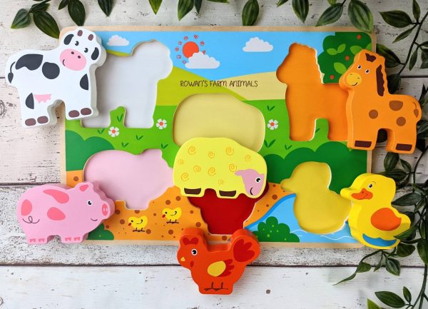 Personalised Farm Animal Wooden Puzzle - Image 2