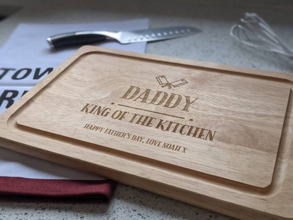 Personalised 'King of the Kitchen' Chopping Board - Image 2
