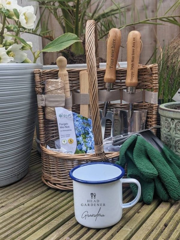 Personalised Gardening Tool Basket x 6 For Laura