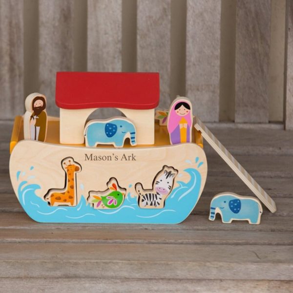 Personalised Wooden Noah's Ark Set