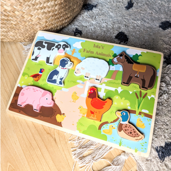 Personalised Chunky Farm Puzzle