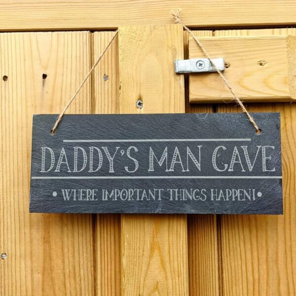 Personalised Man Cave Shed Slate Sign