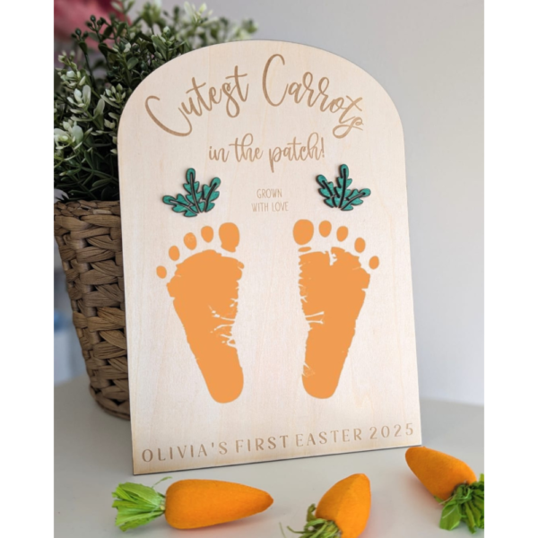 Personalised My First Easter Footprint Keepsake - Image 2